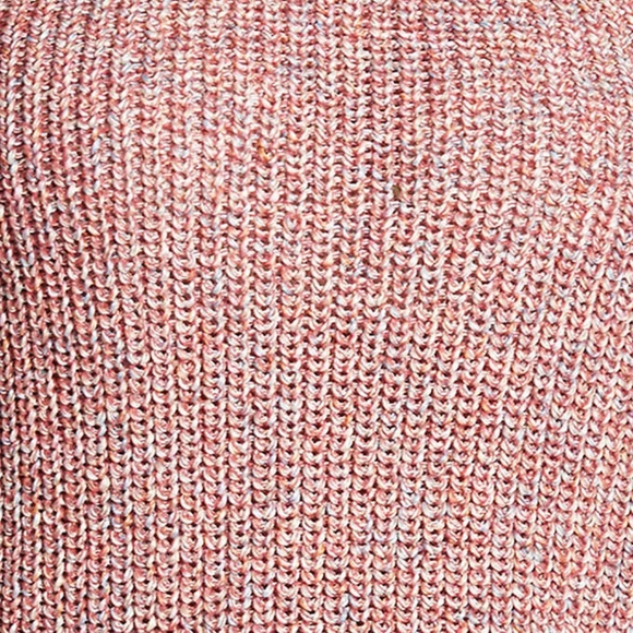 Ella Moss Ribbed Knit Sleeveless Sweater Tank Coral Flames Chunky - Picture 4 of 4